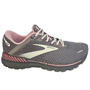 Brooks Adrenaline GTS 22 Womens  10.5B Pearl MetallicStability Running Shoes